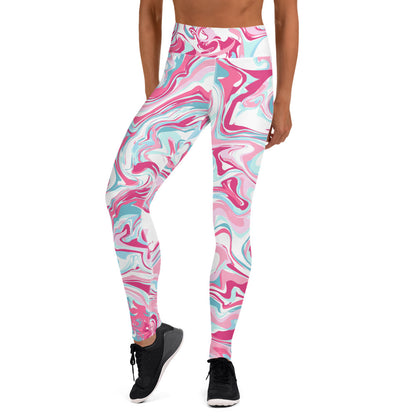 The GymbumUK Paint Spill Performance Yoga Leggings