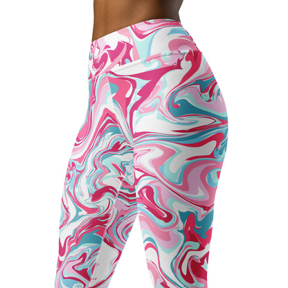 The GymbumUK Paint Spill Performance Yoga Leggings