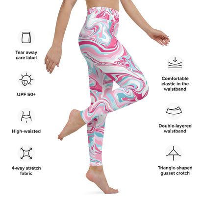 The GymbumUK Paint Spill Performance Yoga Leggings