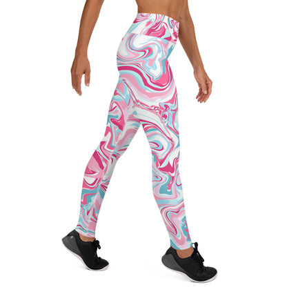 The GymbumUK Paint Spill Performance Yoga Leggings