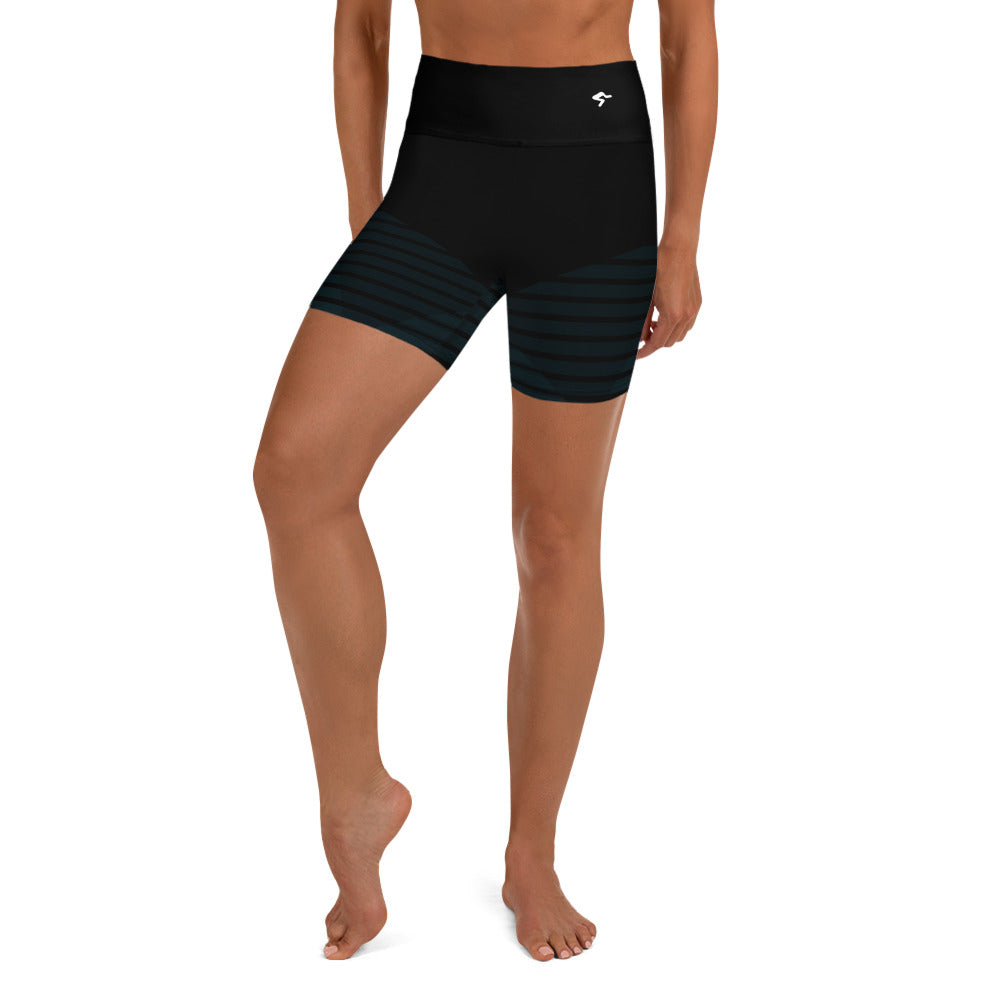 The Gymbum UK Blue Horizon Performance QuickDry Yoga Shorts