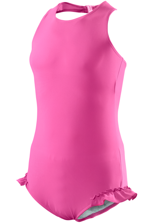 Girl's Halterneck Swimsuit in Pretty Pink