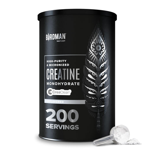 BIRDMAN Micronized Creatine Monohydrate Powder – 200 Servings (5 g Each) | Vegan, Gluten Free, Sugar Free