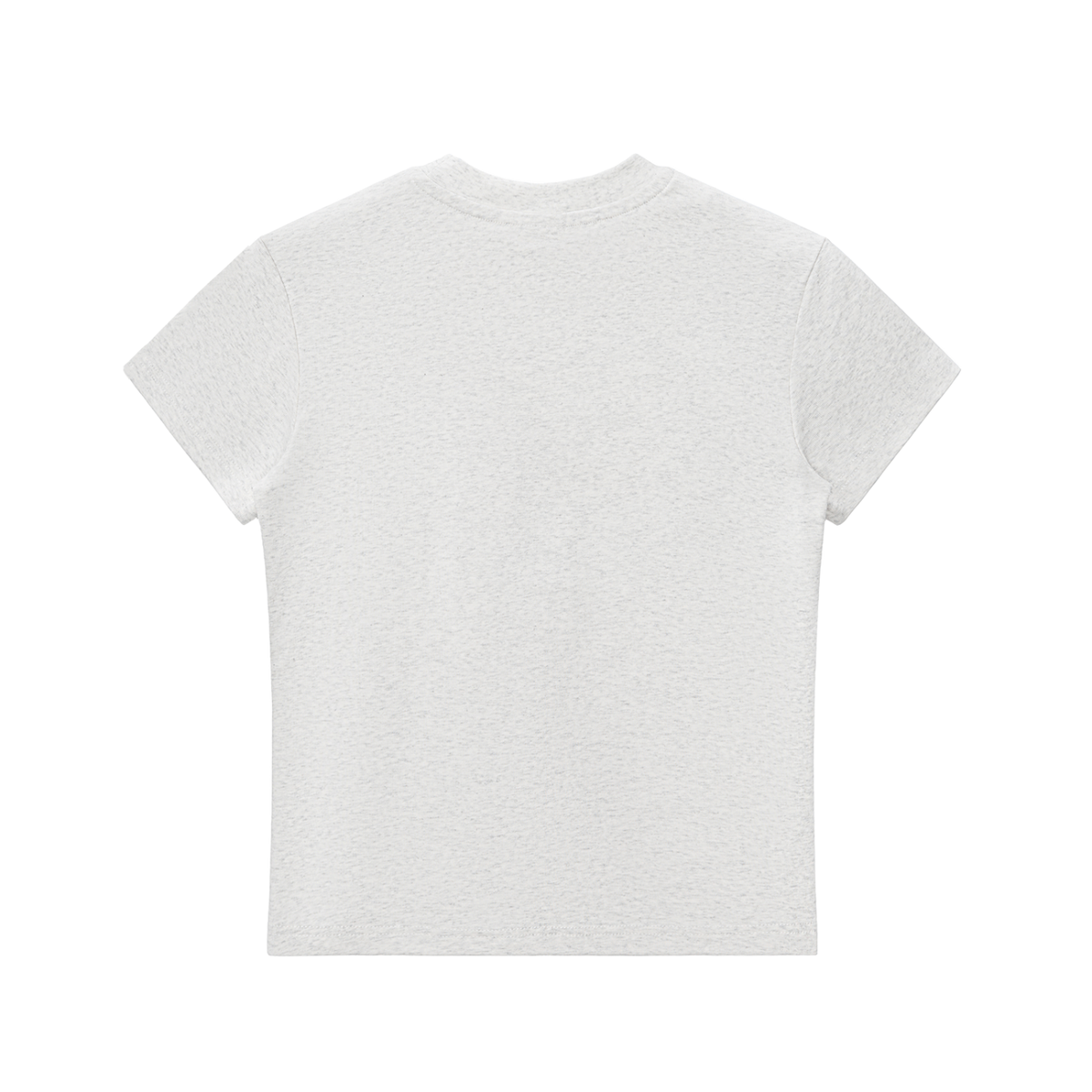 Heather gray Padelism Wellness Club logo-free T-shirt, short-sleeve