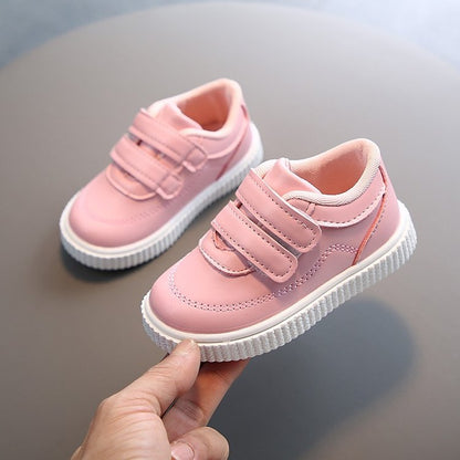 Kids’ Casual Trainers | Black, White & Pink