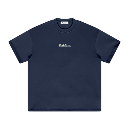 Heavyweight T-shirt, royal blue, crew neck; “Padelism.” logo on the front