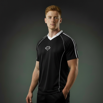 Shadow Stripe Collared Soccer Jersey