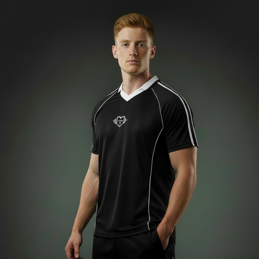 Shadow Stripe Collared Soccer Jersey