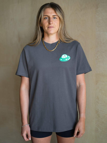 Cosmic Mountain T-Shirt - Grey