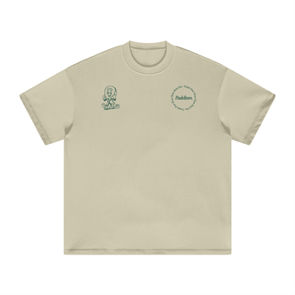 Heavyweight T-shirt, sand color, chest graphic prints Padelism