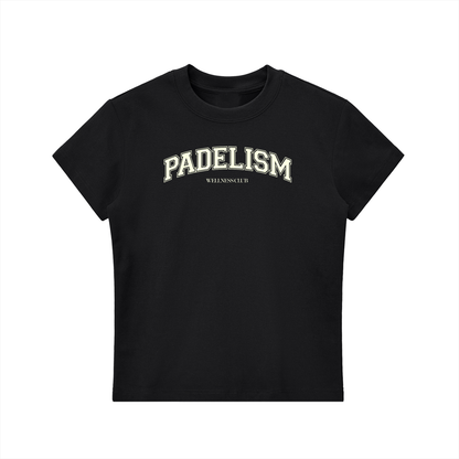 Black Padelism Wellness Club logo T-shirt, short-sleeve