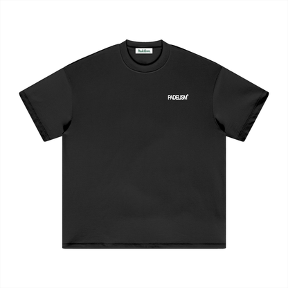 Heavyweight T-shirt in black with small Padelism chest logo