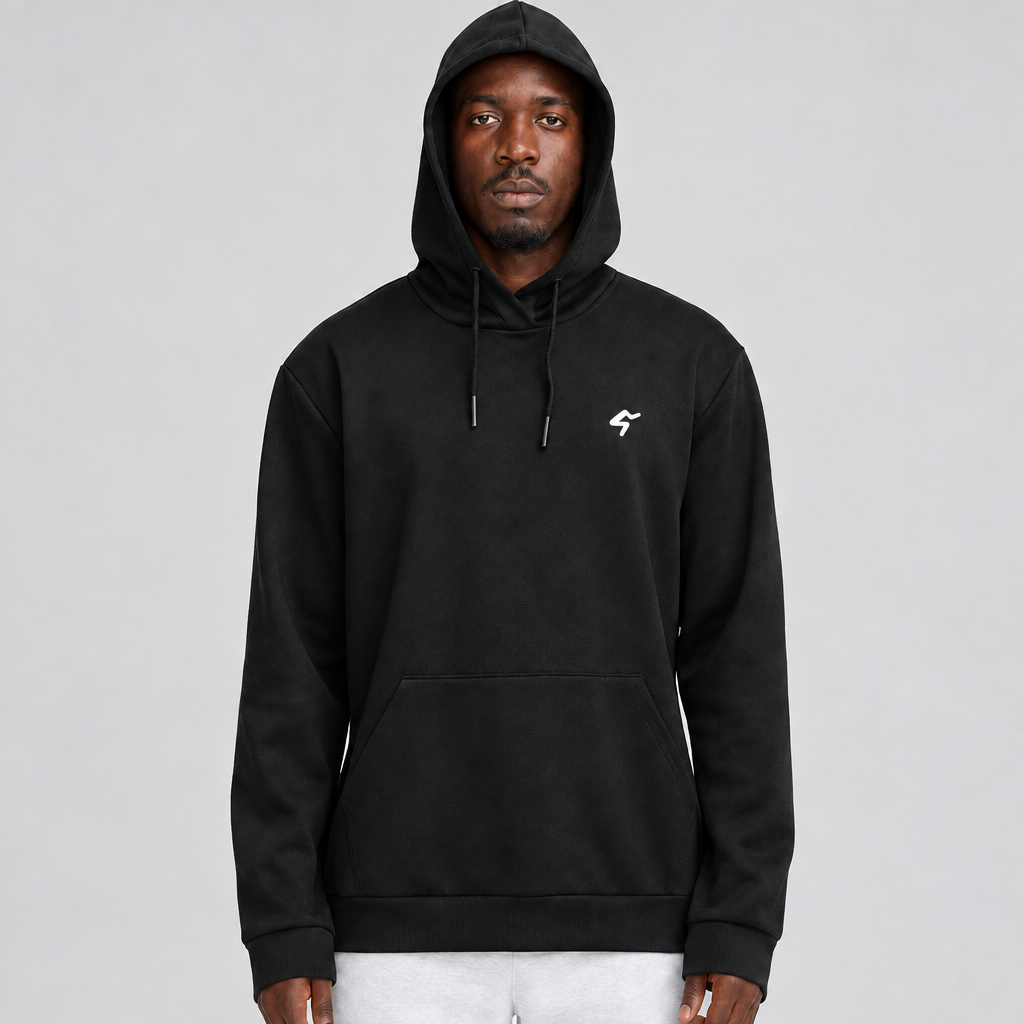 Hoodie with small GymBum chest-logo preview