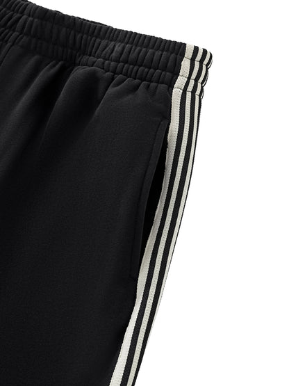 Side Stripe Straight-Leg Tracksuit Bottoms