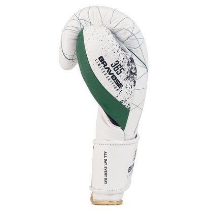 Bravose Limited Edition 16oz Velcro Boxing Gloves – 365 Series White