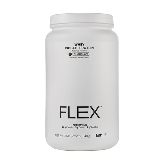 LTH Flex Whey Protein Isolate - Trusted by Life Time Members - Lactose-Free Protein Powder - for Post-Workout Recovery - Low Fat, No Sugar & Low Carb - Chocolate, 30 Servings