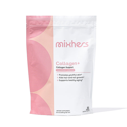 MIXHERS Collagen Powder – 30-Day Raspberry Limeade (18g Protein)