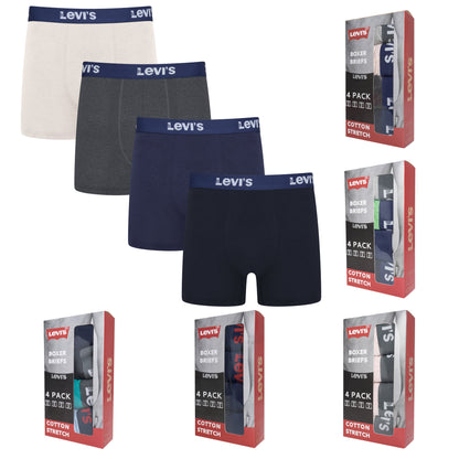 Levi's Men's Cotton Stretch Boxer Briefs – Assorted Multipack