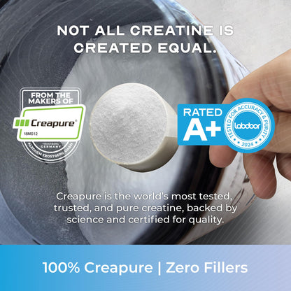 Muscle Feast Creapure Creatine Monohydrate Powder – Unflavored, 300g | Vegan, Gluten-Free, Keto Friendly, 60 Servings