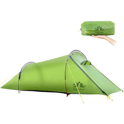 Night Cat 2 Person Ultralight Tunnel Tent – 2.1kg Waterproof