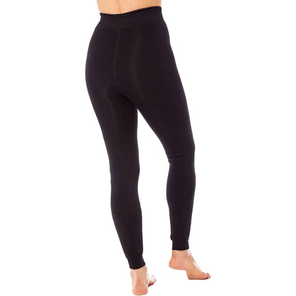 Pack of 2 Womens Ultra Thermal Brushed Black Leggings