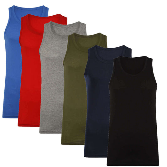 Pack of 3 Mens Cotton Muscle Tank