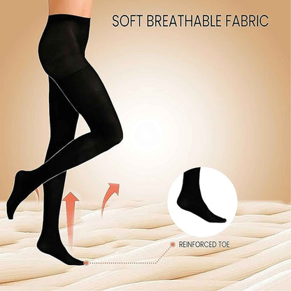 Heatwave Thermalwear Womens Thermal Tights Pack Of 3 Black 140 Denier Ultra Warm Winter Comfort Stretchable Fit Multiple Sizes