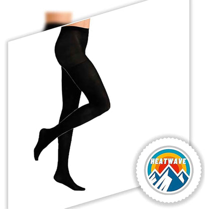 Heatwave Thermalwear Womens Thermal Tights Pack Of 3 Black 140 Denier Ultra Warm Winter Comfort Stretchable Fit Multiple Sizes