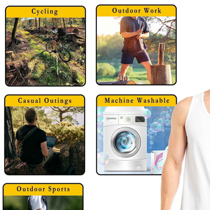 Pack of 6 Men's Cotton Blend Gym Muscle Vests