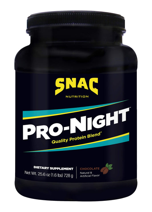 SNAC Pro-Night Quality Protein Blend for Nighttime Muscle Recovery - Chocolate