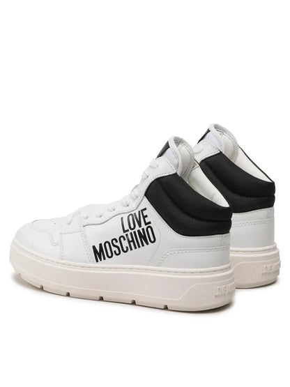 LOVE MOSCHINO Womens Sneakers Size UK 3 EU 36 Trainers Leather