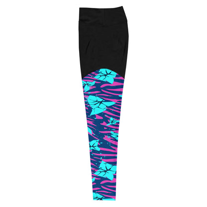 The Gymbum UK Funky Tiger QuickDry Sports Leggings