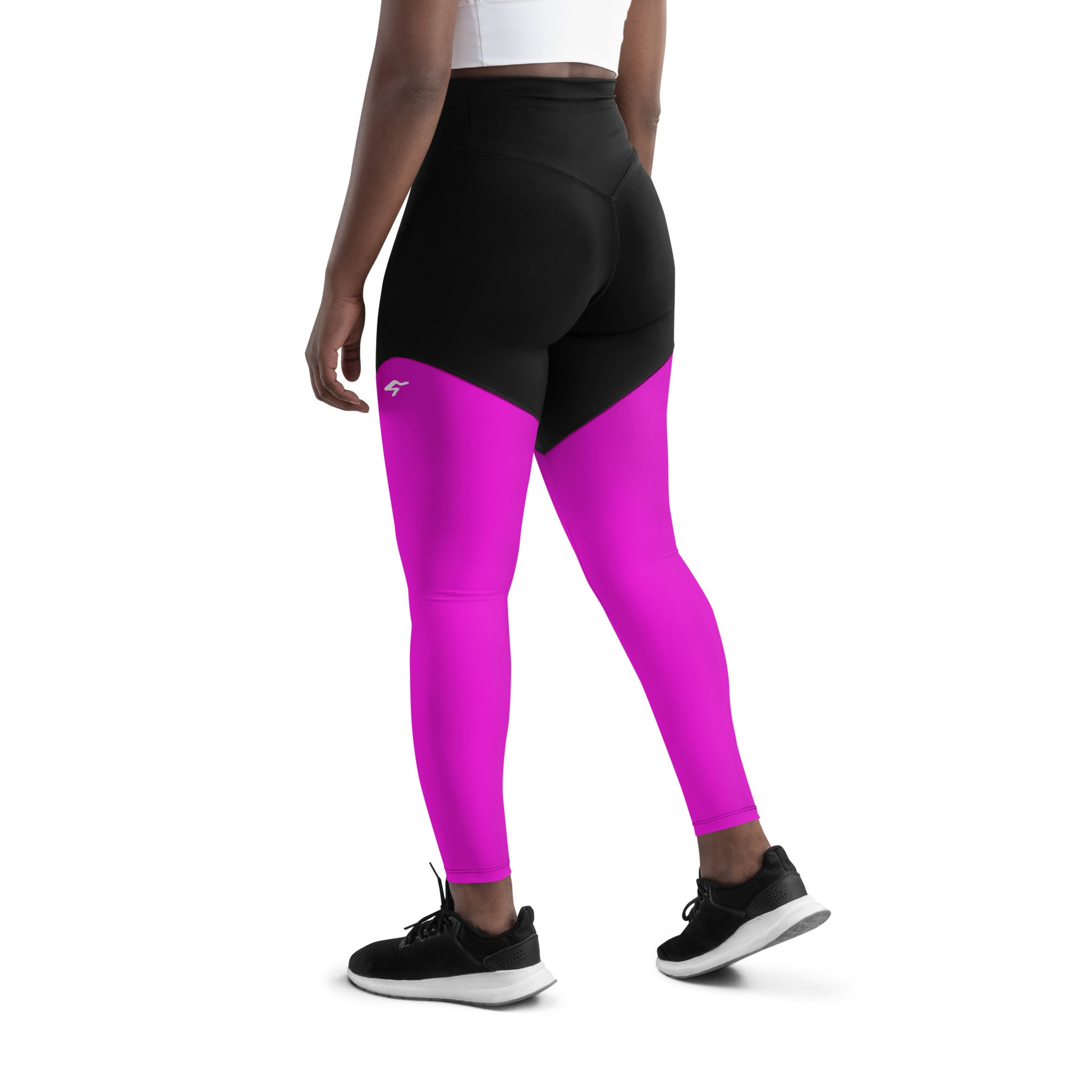 The Gymbum UK QuickDry Vibrant Pink Sports Leggings - High-Waisted Workout Leggings