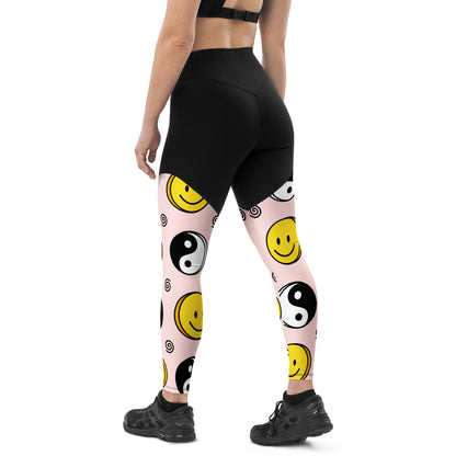 The GymBumUK Happiness QuickDry Sports Leggings