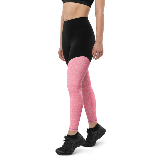 The Gymbum UK little Pink Hearts Sports Leggings