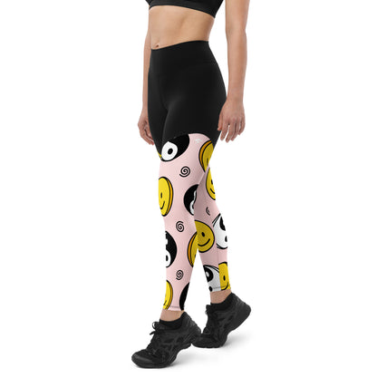 The GymBumUK Happiness QuickDry Sports Leggings