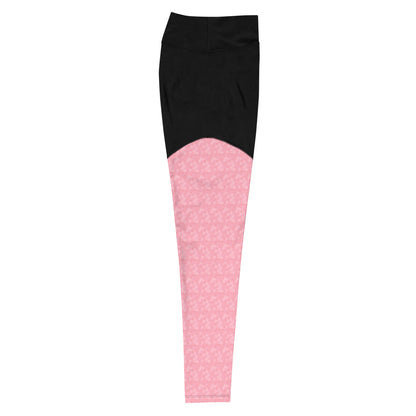 The Gymbum UK little Pink Hearts Sports Leggings