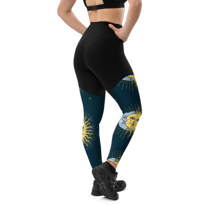 The GymBumUK QuickDry Balance Sports Leggings