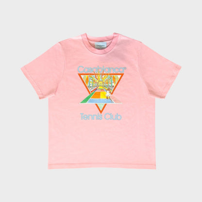 Casablanca Tennis Club Icon Printed T-Shirt - Pink