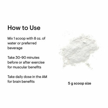 THORNE Creatine – Micronized Creatine Monohydrate Powder, 5 g Serving, 180 Servings, NSF Certified for Sport