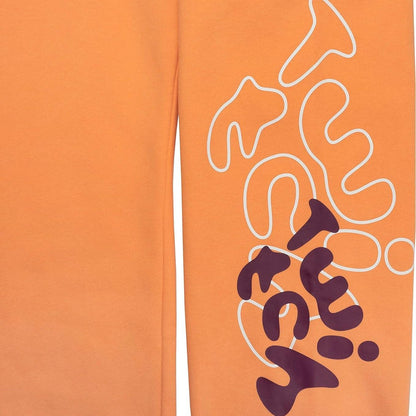 Twitch Fleece Jogger Sweatpants Orange - XS Unisex With Pockets