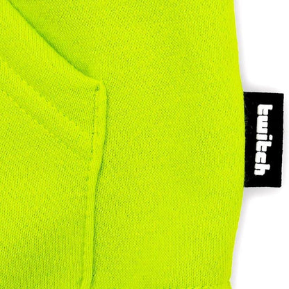 Twitch Hoodie Sweatshirt Green hooded with Print on Both Sides