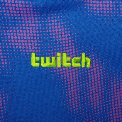 Twitch Printed Hoodie Sweatshirt - Blue Unisex Regular Fit