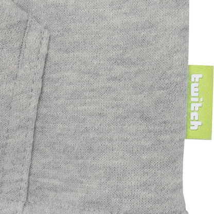 Twitch Zip Up Hoodie Gray, Full-Zip Hooded Sweatshirt, Top Hoodie