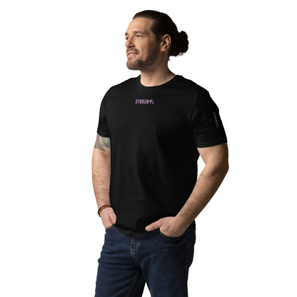 The GymbumUK Lilac Long Logo Organic Cotton T-shirt