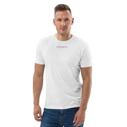 The GymbumUK Lilac Long Logo Organic Cotton T-shirt