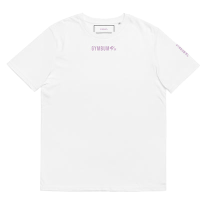 The GymbumUK Lilac Long Logo Organic Cotton T-shirt