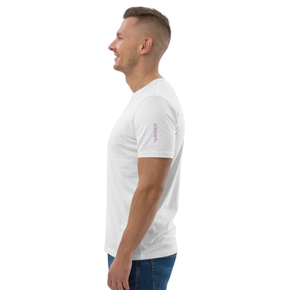 The GymbumUK Lilac Long Logo Organic Cotton T-shirt