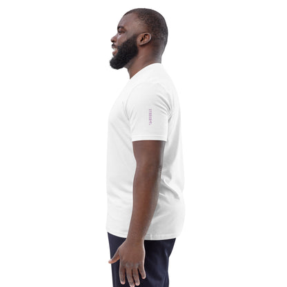 The GymbumUK Lilac Long Logo Organic Cotton T-shirt