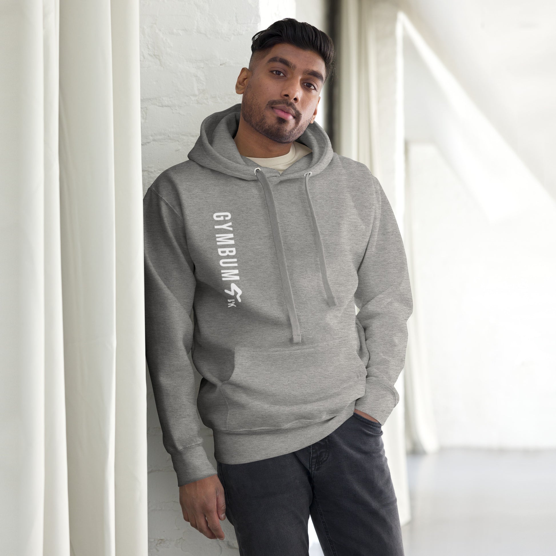 The GymbumUK Long Logo Gender Neutral Pullover Hooded top